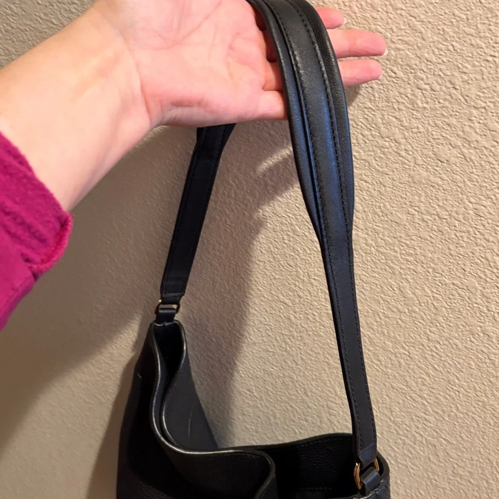 Tory Burch Black Leather Hobo Bag - Picture 6 of 7